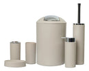 Set De Accesorios De Baño Beige 6 Piezas Moderno