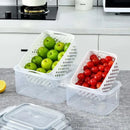 Set X3 Organizadores Herméticos Para Heladera Y Cocina
