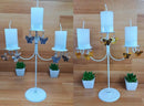 10 Centros De Mesa Candelabro Mariposa Colgante Porta Vela
