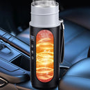 Hervidor Eléctrico Portátil de Viaje 500ml 12V/24V para Auto con Pantalla LCD