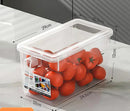 Organizadores Transparentes Apilables Para Heladera x3 Con Tapa