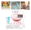 Kit Decoración de Tortas 62 Piezas — Giratoria + Boquillas + Mangas