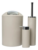 Set De Accesorios De Baño Beige 6 Piezas Moderno