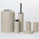 Set De Accesorios De Baño Beige 6 Piezas Moderno