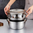 Juego Cocina 3 Piezas Acero Inoxidable | Con Molinillo y Utensilios