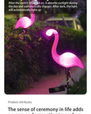 Luces Solares Flamenco (Kit 3) | LED Fucsia para Jardín sin Cable
