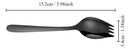 Spork Acero Inoxidable x4 — Cuchara + Tenedor 2 en 1 para Helado