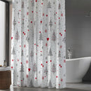 Cortina de Ducha Impermeable 180x180 cm con 12 Ganchos Incluidos