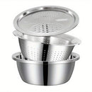 Juego Cocina 3 Piezas Acero Inoxidable | Con Molinillo y Utensilios