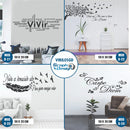 Vinilo Decorativo Frase Inspiradora para Pared — Medida a Elección