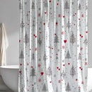 Cortina de Ducha Impermeable 180x180 cm con 12 Ganchos Incluidos