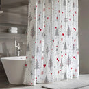 Cortina de Ducha Impermeable 180x180 cm con 12 Ganchos Incluidos