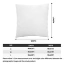 Set x2 Fundas de Almohada Felpa Corta Suave 45x45cm con Cierre Invisible