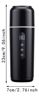 Hervidor Eléctrico Portátil de Viaje 500ml 12V/24V para Auto con Pantalla LCD