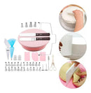 Kit Decoración de Tortas 62 Piezas — Giratoria + Boquillas + Mangas