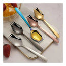 Spork Acero Inoxidable x4 — Cuchara + Tenedor 2 en 1 para Helado