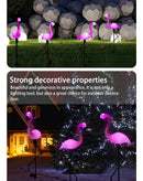 Luces Solares Flamenco (Kit 3) | LED Fucsia para Jardín sin Cable