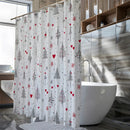 Cortina de Ducha Impermeable 180x180 cm con 12 Ganchos Incluidos