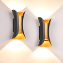 Lámpara de Pared Exterior LED 20W Moderna c/Luz Arriba y Abajo (x2)