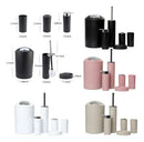 Set De Accesorios De Baño Beige 6 Piezas Moderno