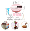Kit Decoración de Tortas 62 Piezas — Giratoria + Boquillas + Mangas