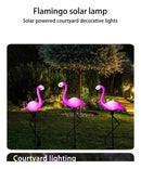 Luces Solares Flamenco (Kit 3) | LED Fucsia para Jardín sin Cable