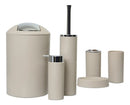 Set De Accesorios De Baño Beige 6 Piezas Moderno