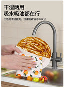 Rollo De Trapos De Cocina Reutilizables Antiaceite 25x25cm