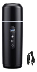 Hervidor Eléctrico Portátil de Viaje 500ml 12V/24V para Auto con Pantalla LCD