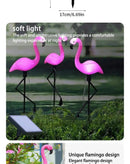 Luces Solares Flamenco (Kit 3) | LED Fucsia para Jardín sin Cable