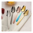 Spork Acero Inoxidable x4 — Cuchara + Tenedor 2 en 1 para Helado