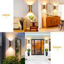 Lámpara de Pared Exterior LED 20W Moderna c/Luz Arriba y Abajo (x2)