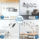 Vinilo Decorativo Frase Inspiradora para Pared — Medida a Elección