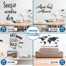 Vinilo Decorativo Frase Inspiradora para Pared — Medida a Elección