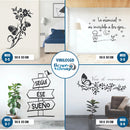 Vinilo Decorativo Frase Inspiradora para Pared — Medida a Elección