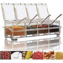 Especiero Organizador Cocina 4 Compartimentos Con Cucharas