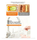 Organizadores Transparentes Apilables Para Heladera x3 Con Tapa