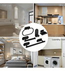 Kit Accesorios de Baño x5 en Aluminio con Adhesivo 3M Sin Taladro