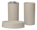 Set De Accesorios De Baño Beige 6 Piezas Moderno