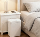 Cubo de Basura Inteligente con Sensor Táctil Blanco de 15L – Contenedor de Basura Electrónico para Baño con Embolsado Automático, Compatible con Hogar Inteligente