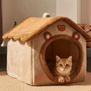 Casa Plegable para Mascotas | Cueva Lavable para Gatos y Perros Chicos