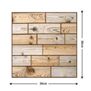 Papel Tapiz 3D Autoadhesivo Simil Madera Y Ladrillo X10