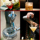 Kit de Barman Profesional 12 Piezas con Soporte de Bambú y Coctelera