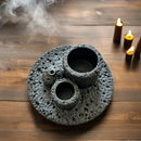Portavelas de Cemento | Quemador de Salvia y Palo Santo 2en1