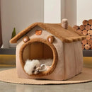 Casa Plegable para Mascotas | Cueva Lavable para Gatos y Perros Chicos