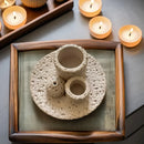 Portavelas de Cemento | Quemador de Salvia y Palo Santo 2en1