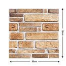 Papel Tapiz 3D Autoadhesivo Simil Madera Y Ladrillo X10