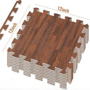 Alfombras Encastrables EVA Simil Madera 8/16 Piezas 30x30
