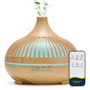Difusor Humidificador Ultrasónico 500ml con Luces LED y Control Remoto