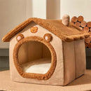 Casa Plegable para Mascotas | Cueva Lavable para Gatos y Perros Chicos